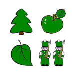 Зелений
